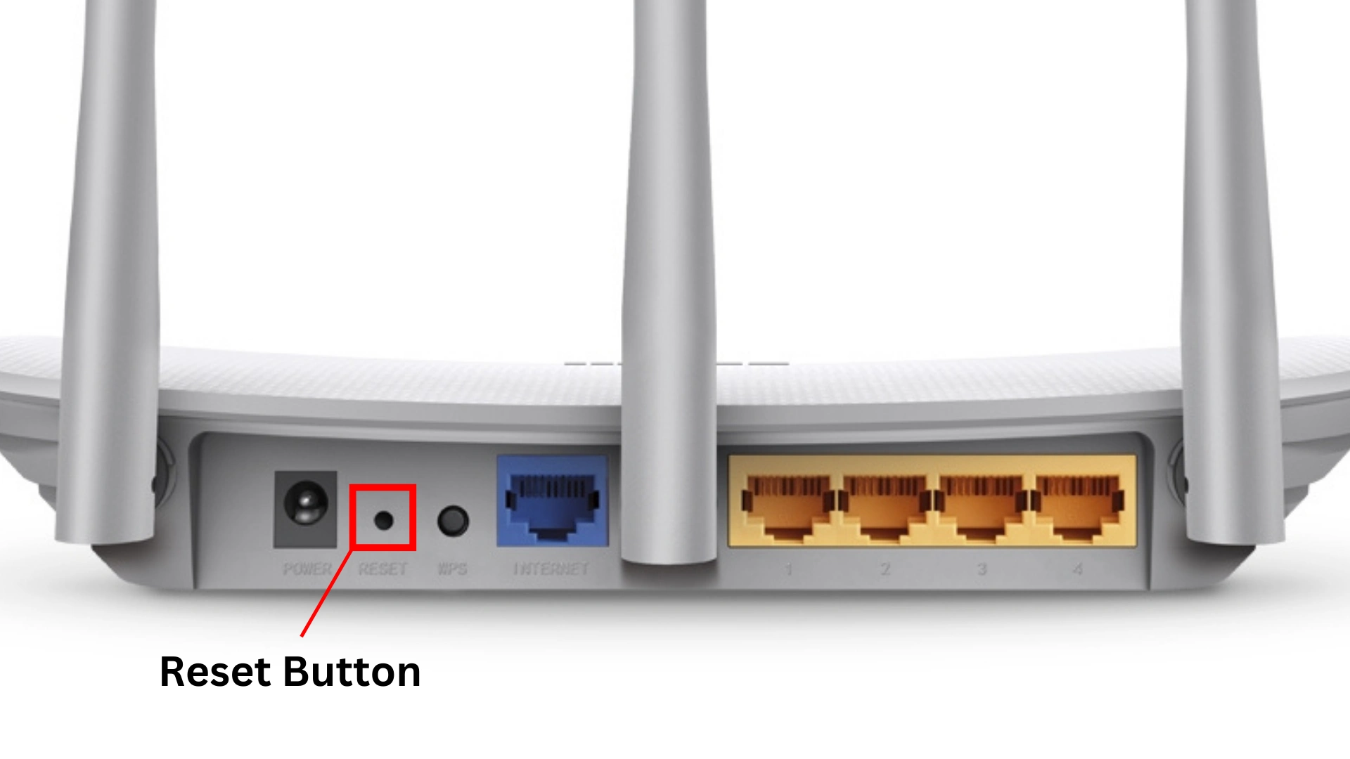 Router's reset button